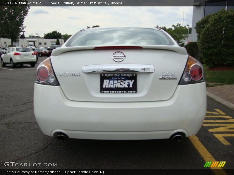 Winter Frost White / Blonde 2012 Nissan Altima 2.5 S Special Edition