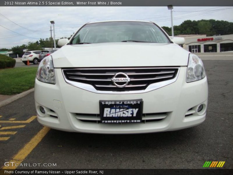 Winter Frost White / Blonde 2012 Nissan Altima 2.5 S Special Edition