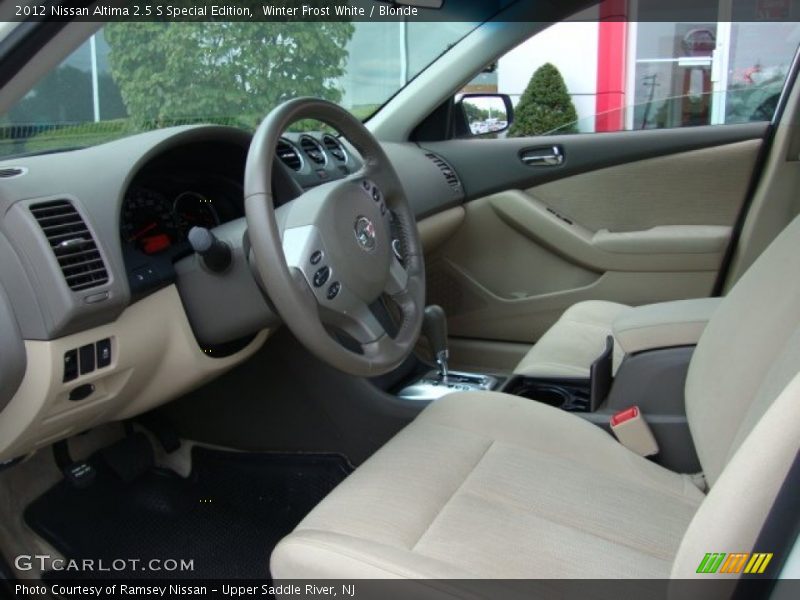 Winter Frost White / Blonde 2012 Nissan Altima 2.5 S Special Edition