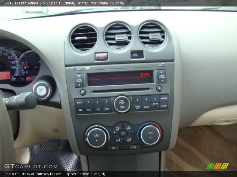 Winter Frost White / Blonde 2012 Nissan Altima 2.5 S Special Edition