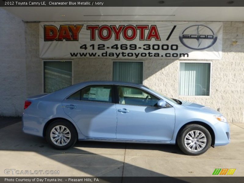 Clearwater Blue Metallic / Ivory 2012 Toyota Camry LE