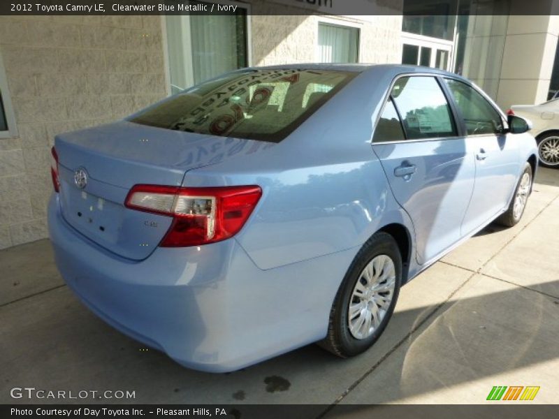 Clearwater Blue Metallic / Ivory 2012 Toyota Camry LE