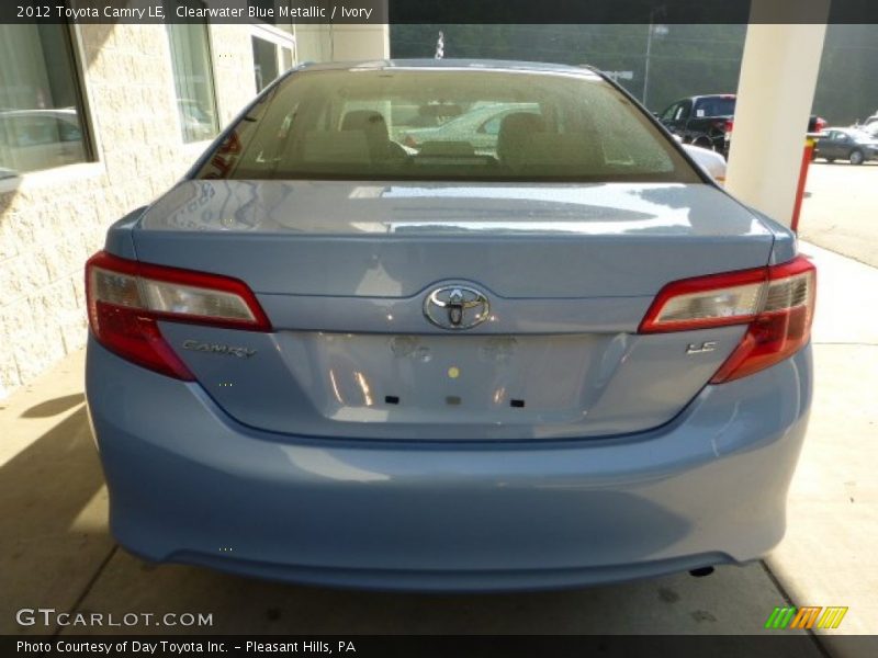 Clearwater Blue Metallic / Ivory 2012 Toyota Camry LE
