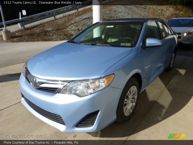 Clearwater Blue Metallic / Ivory 2012 Toyota Camry LE