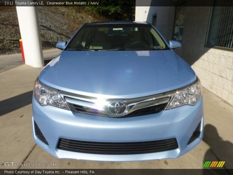 Clearwater Blue Metallic / Ivory 2012 Toyota Camry LE