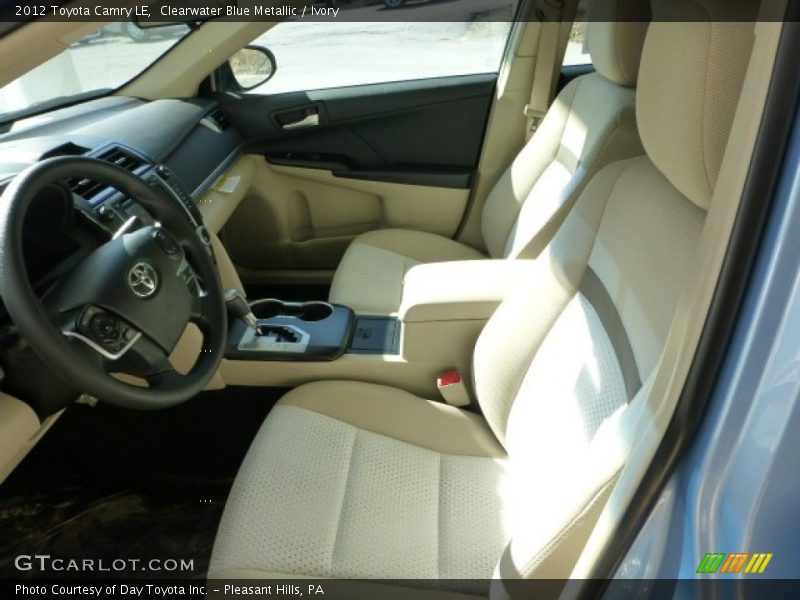 Clearwater Blue Metallic / Ivory 2012 Toyota Camry LE