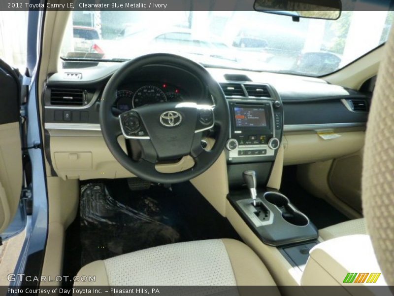 Clearwater Blue Metallic / Ivory 2012 Toyota Camry LE