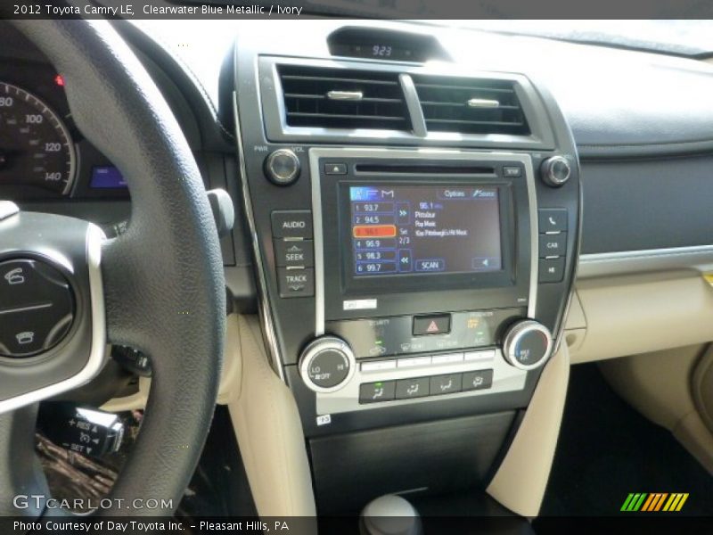 Clearwater Blue Metallic / Ivory 2012 Toyota Camry LE