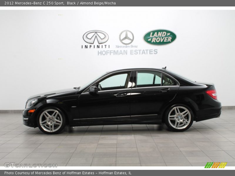 Black / Almond Beige/Mocha 2012 Mercedes-Benz C 250 Sport