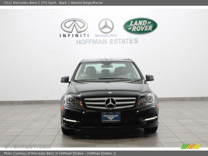Black / Almond Beige/Mocha 2012 Mercedes-Benz C 250 Sport