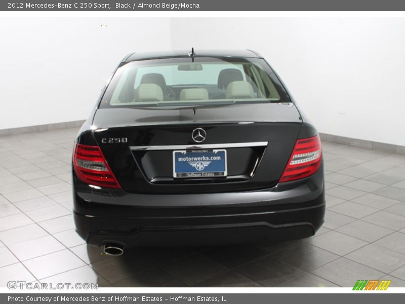 Black / Almond Beige/Mocha 2012 Mercedes-Benz C 250 Sport