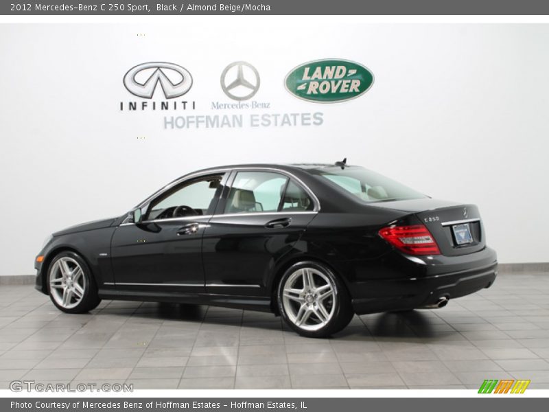 Black / Almond Beige/Mocha 2012 Mercedes-Benz C 250 Sport