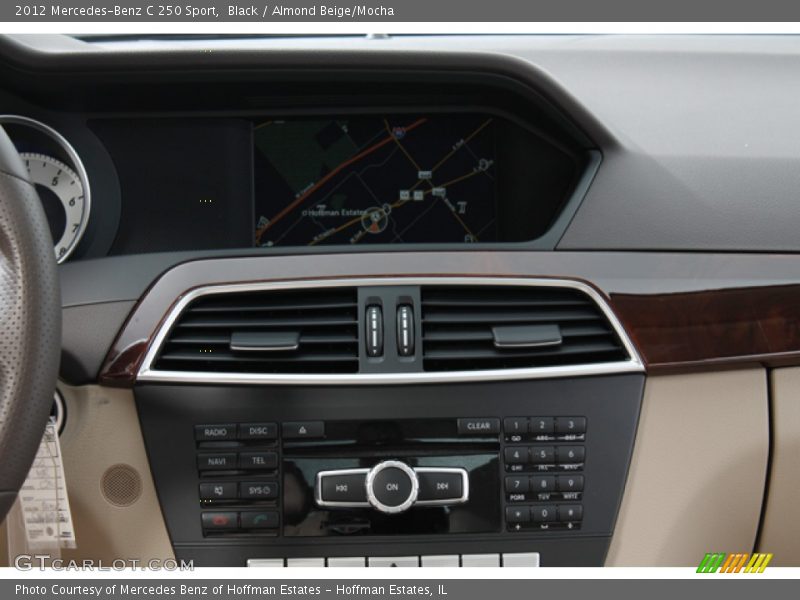 Black / Almond Beige/Mocha 2012 Mercedes-Benz C 250 Sport