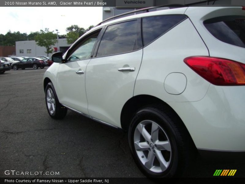 Glacier White Pearl / Beige 2010 Nissan Murano SL AWD