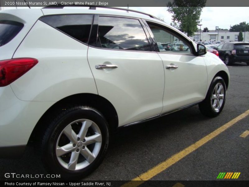 Glacier White Pearl / Beige 2010 Nissan Murano SL AWD