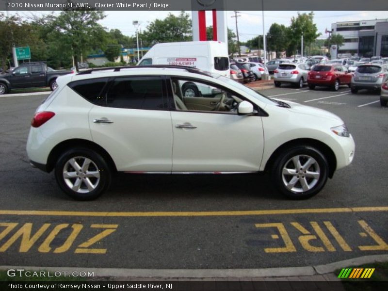 Glacier White Pearl / Beige 2010 Nissan Murano SL AWD