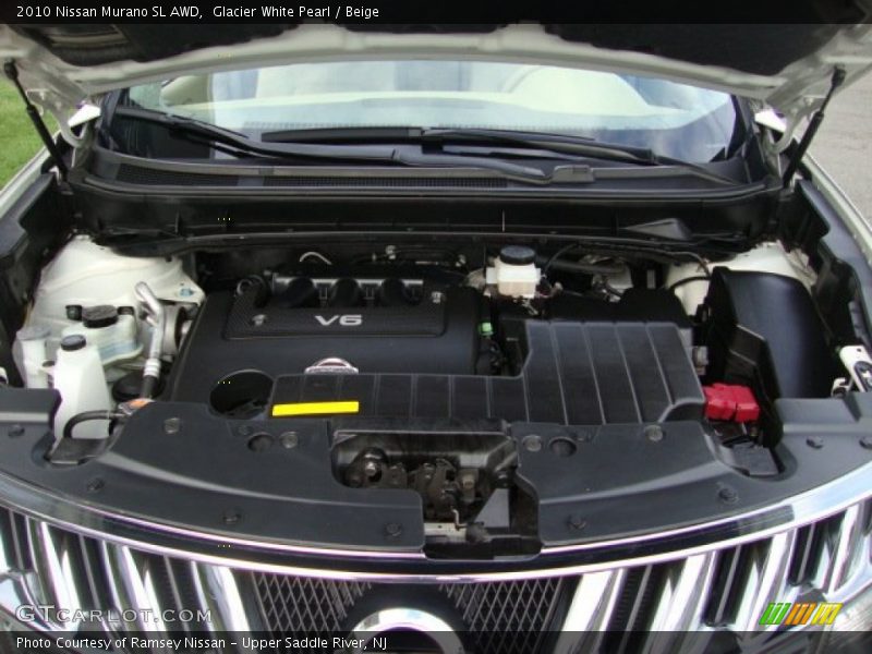 Glacier White Pearl / Beige 2010 Nissan Murano SL AWD
