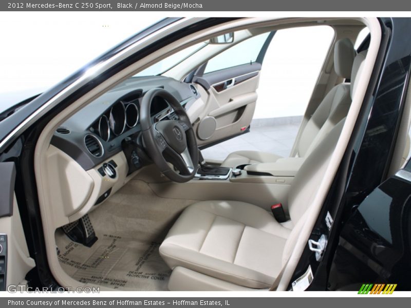 Black / Almond Beige/Mocha 2012 Mercedes-Benz C 250 Sport