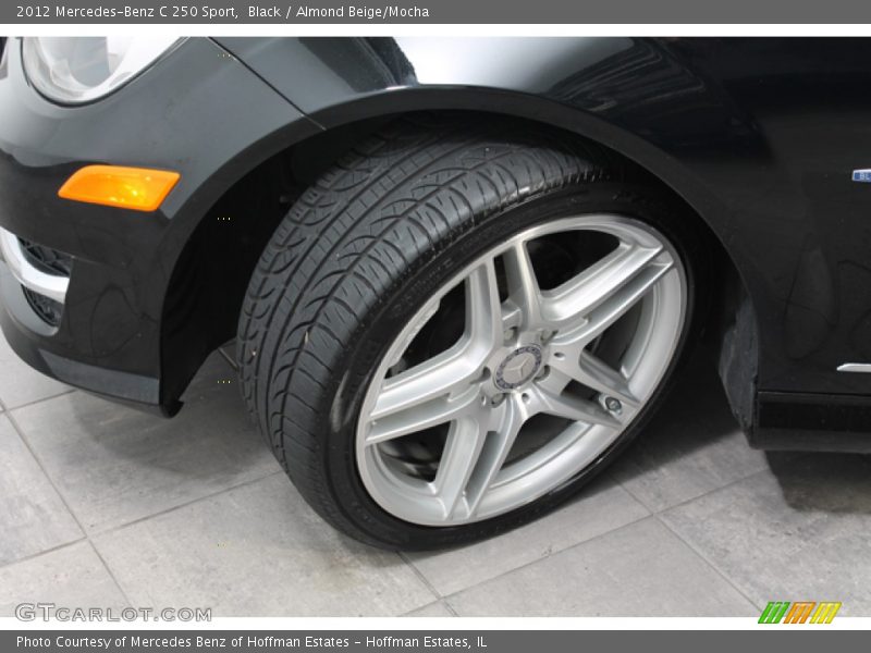 Black / Almond Beige/Mocha 2012 Mercedes-Benz C 250 Sport