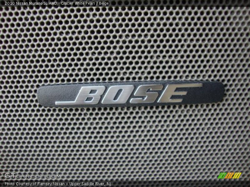 Glacier White Pearl / Beige 2010 Nissan Murano SL AWD