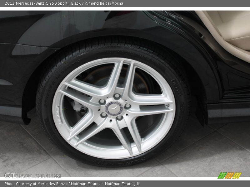 Black / Almond Beige/Mocha 2012 Mercedes-Benz C 250 Sport