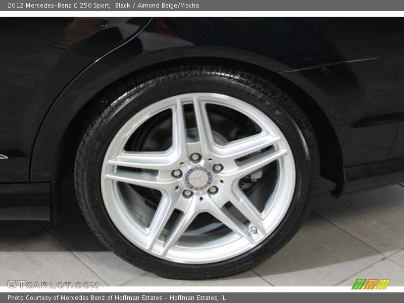 Black / Almond Beige/Mocha 2012 Mercedes-Benz C 250 Sport