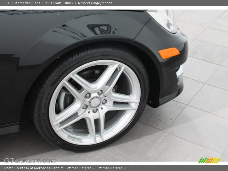 Black / Almond Beige/Mocha 2012 Mercedes-Benz C 250 Sport