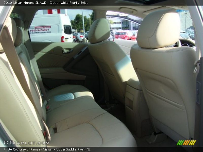 Glacier White Pearl / Beige 2010 Nissan Murano SL AWD