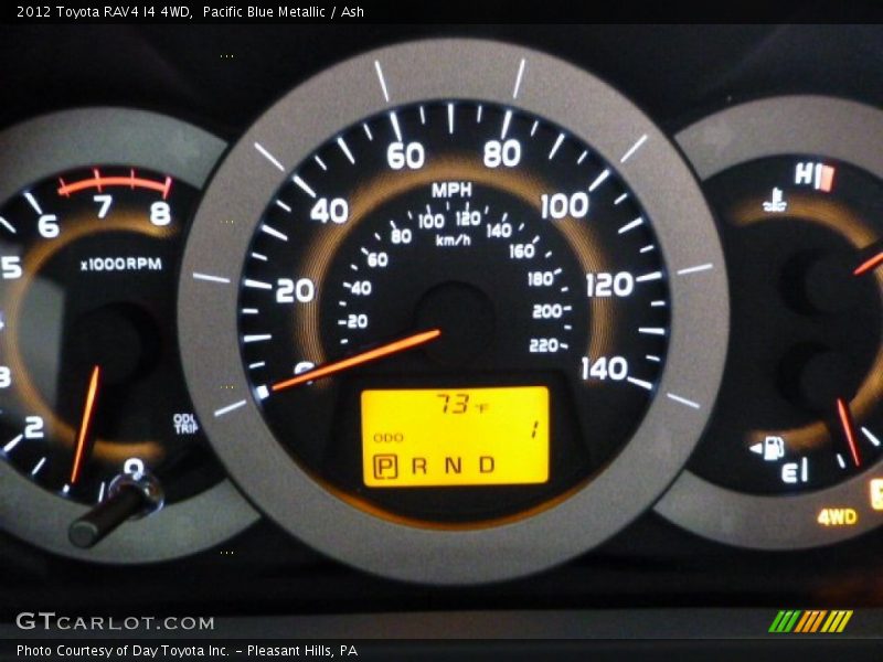 Pacific Blue Metallic / Ash 2012 Toyota RAV4 I4 4WD