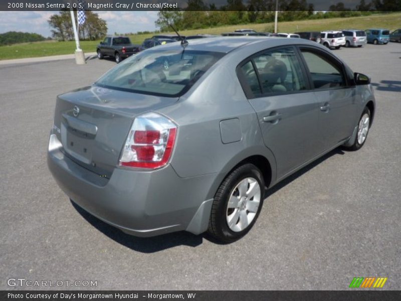 Magnetic Gray / Charcoal/Steel 2008 Nissan Sentra 2.0 S