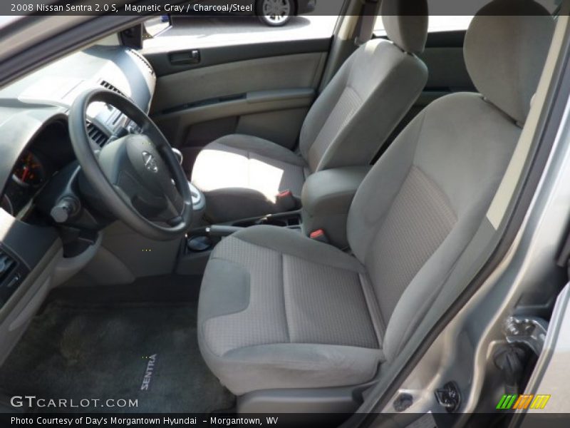 Magnetic Gray / Charcoal/Steel 2008 Nissan Sentra 2.0 S