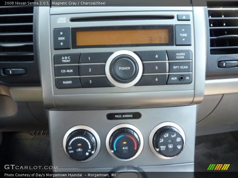 Magnetic Gray / Charcoal/Steel 2008 Nissan Sentra 2.0 S