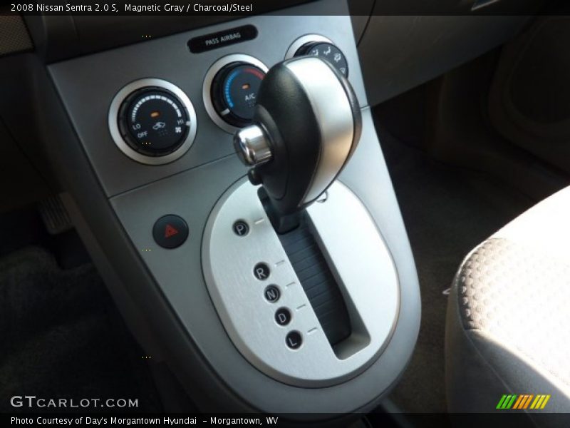 Magnetic Gray / Charcoal/Steel 2008 Nissan Sentra 2.0 S