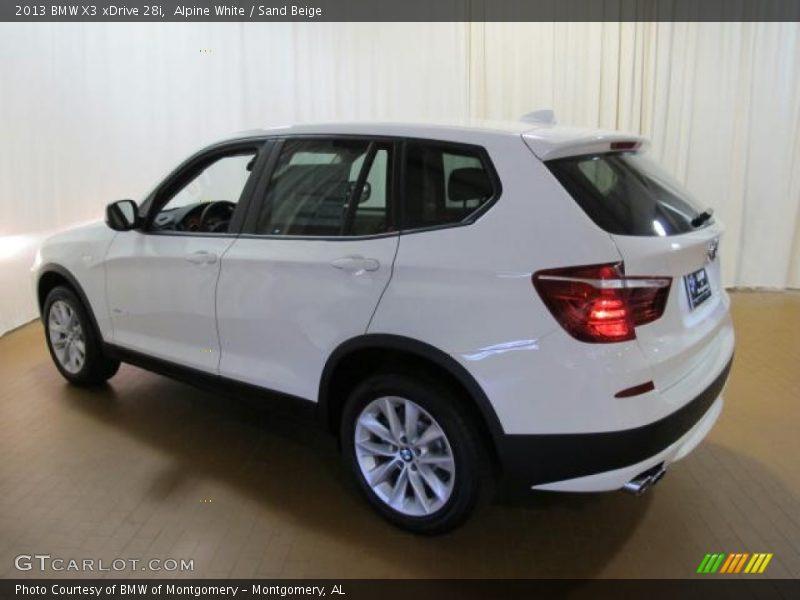 Alpine White / Sand Beige 2013 BMW X3 xDrive 28i