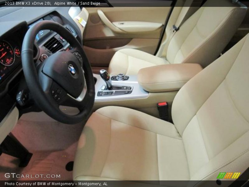 Alpine White / Sand Beige 2013 BMW X3 xDrive 28i