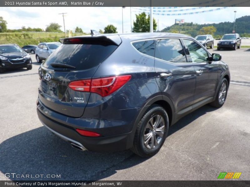 Marlin Blue / Gray 2013 Hyundai Santa Fe Sport AWD