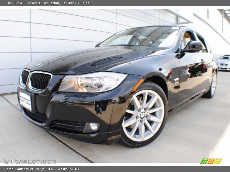 Jet Black / Beige 2009 BMW 3 Series 328xi Sedan