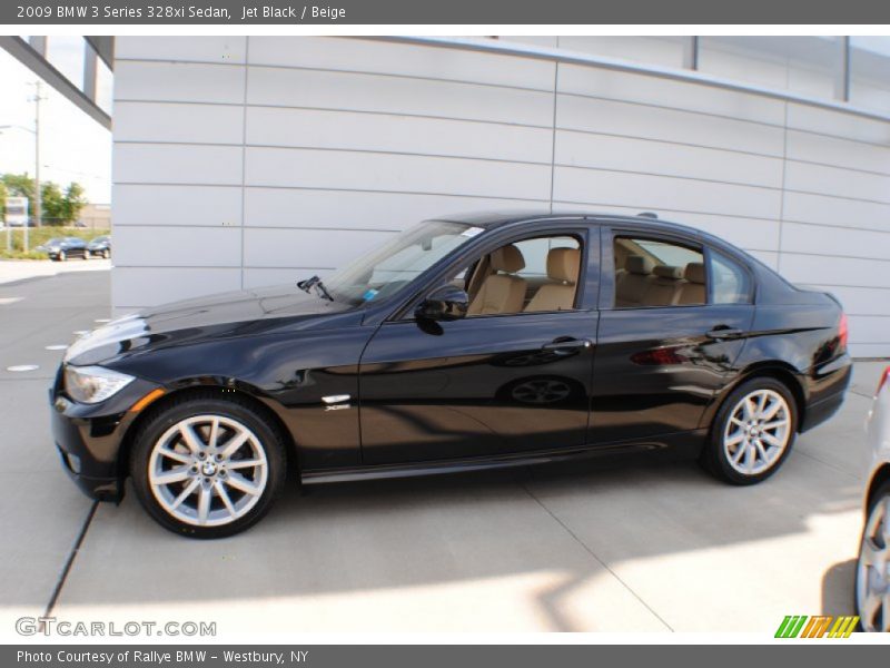 Jet Black / Beige 2009 BMW 3 Series 328xi Sedan