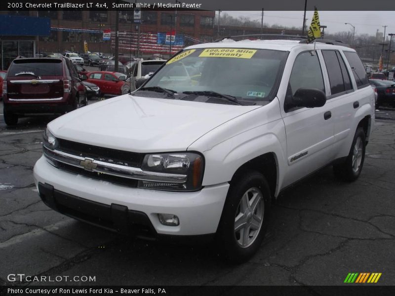 Summit White / Medium Pewter 2003 Chevrolet TrailBlazer LT 4x4