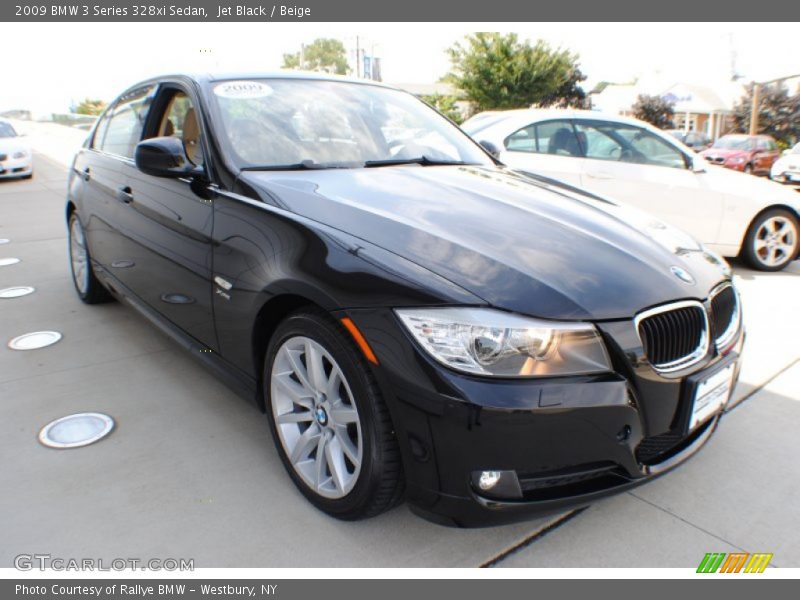 Jet Black / Beige 2009 BMW 3 Series 328xi Sedan