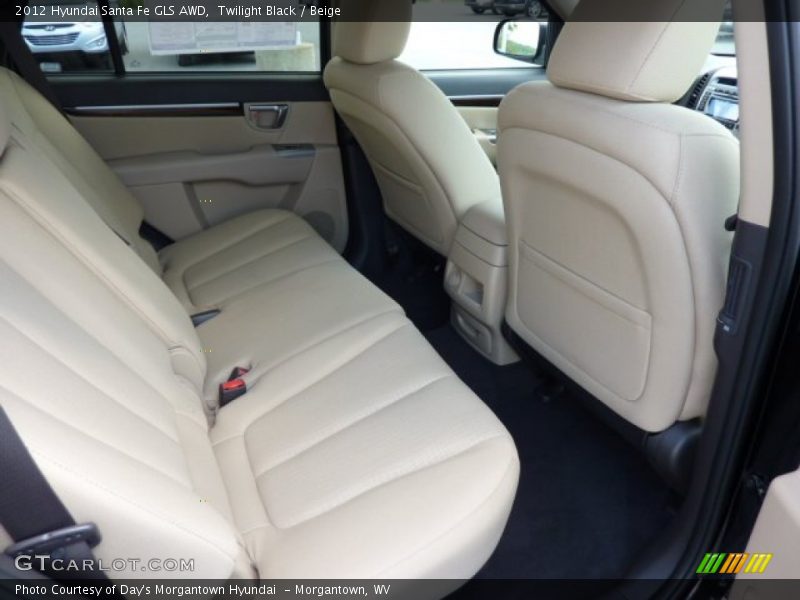 Twilight Black / Beige 2012 Hyundai Santa Fe GLS AWD