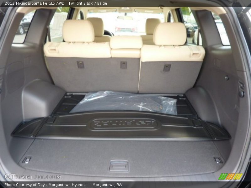 Twilight Black / Beige 2012 Hyundai Santa Fe GLS AWD