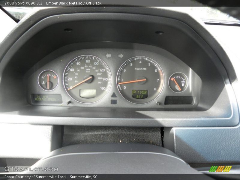 Ember Black Metallic / Off Black 2008 Volvo XC90 3.2