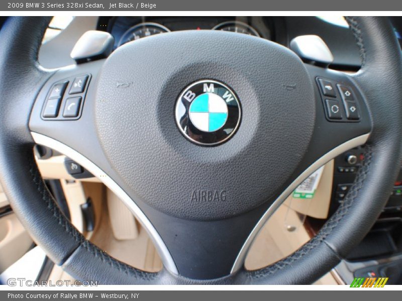 Jet Black / Beige 2009 BMW 3 Series 328xi Sedan