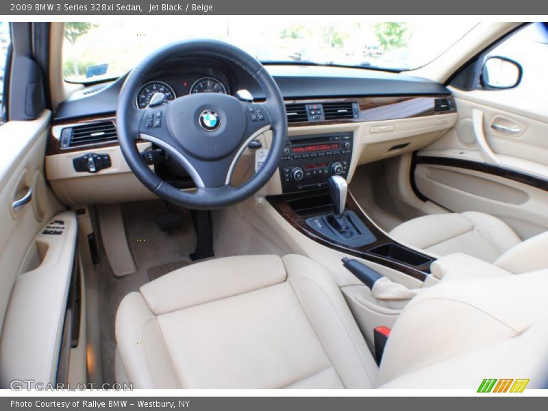 Jet Black / Beige 2009 BMW 3 Series 328xi Sedan