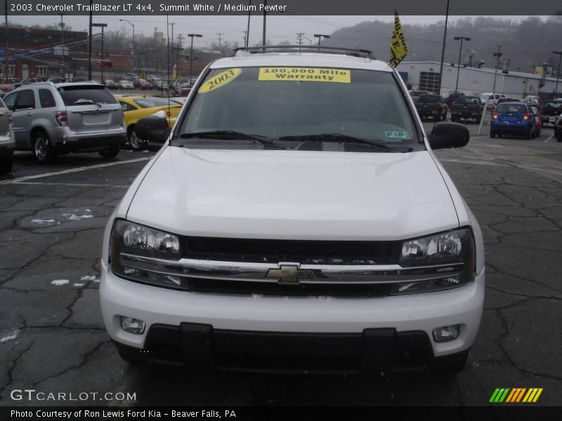 Summit White / Medium Pewter 2003 Chevrolet TrailBlazer LT 4x4
