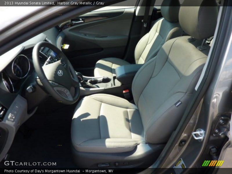 Harbor Gray Metallic / Gray 2013 Hyundai Sonata Limited