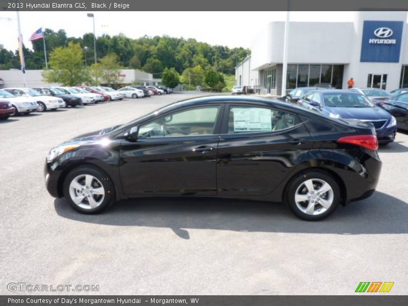 Black / Beige 2013 Hyundai Elantra GLS