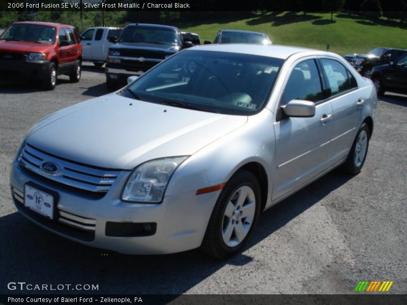 Silver Frost Metallic / Charcoal Black 2006 Ford Fusion SE V6