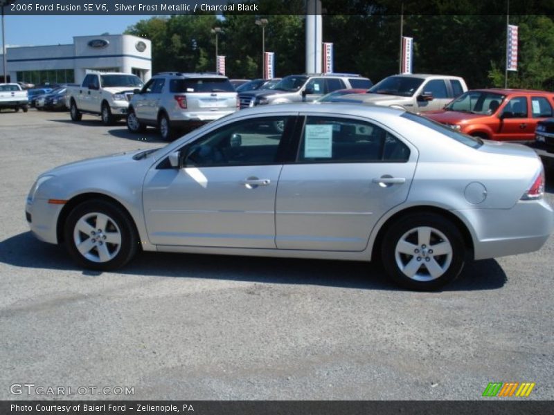 Silver Frost Metallic / Charcoal Black 2006 Ford Fusion SE V6
